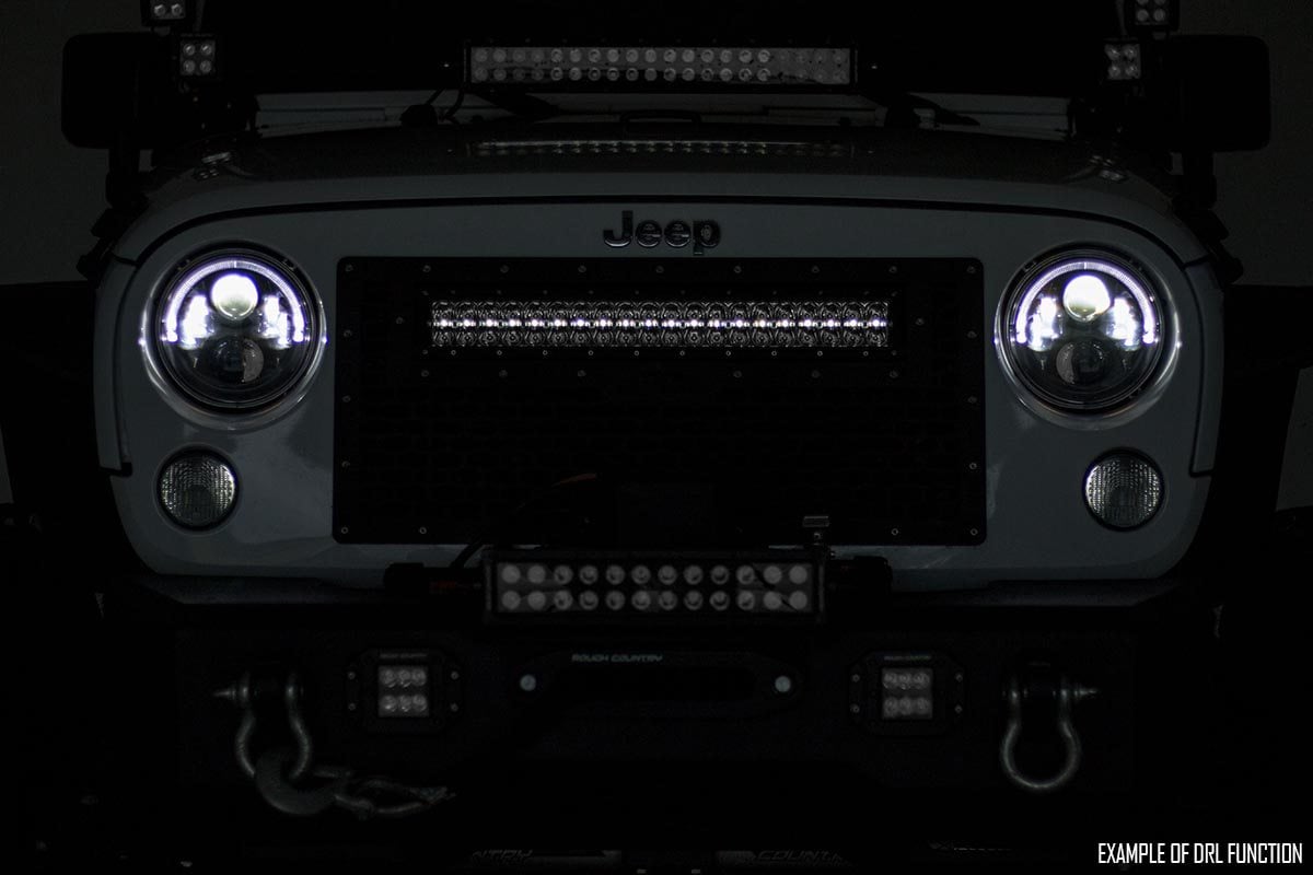 12 Inch Black Series LED Light Bar | Dual Row | White DRL - Lighting & Acc (Image 4 of 6)