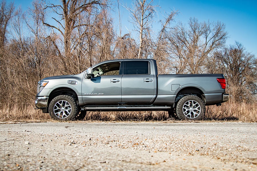 2 Inch Lift Kit | Red Spacers | Nissan Titan XD 2WD/4WD (2016-2024) - Leveling Kits (Image 4 of 6)
