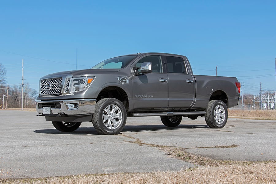 2 Inch Lift Kit | Red Spacers | Nissan Titan XD 2WD/4WD (2016-2024) - Leveling Kits (Image 3 of 6)