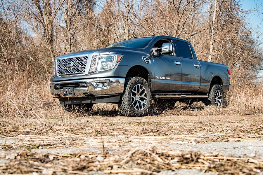 2 Inch Lift Kit | Red Spacers | Nissan Titan XD 2WD/4WD (2016-2024) - Leveling Kits (Image 6 of 6)