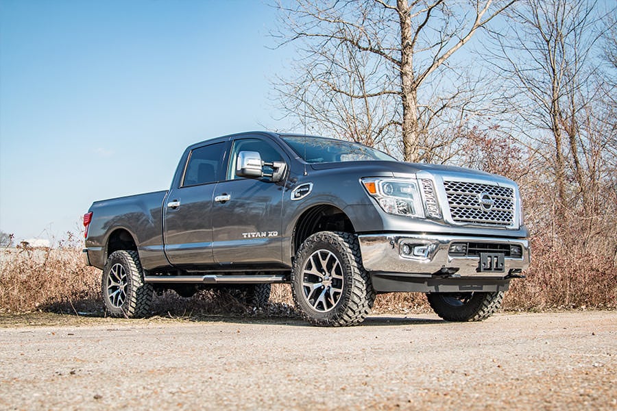 2 Inch Lift Kit | Red Spacers | Nissan Titan XD 2WD/4WD (2016-2024) - Leveling Kits (Image 2 of 6)