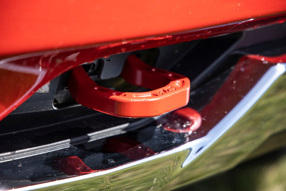 Tow Hooks | Forged | Red | Chevy Silverado 1500 2WD/4WD (2014-2018 & Classic) - Winches & Acc (Image 6 of 6)