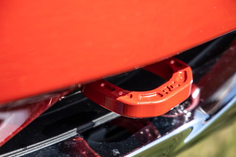RC Tow Hooks | Forged | Red | Chevy Silverado 1500 2WD/4WD (2014-2018 & Classic) (manufacturer page)