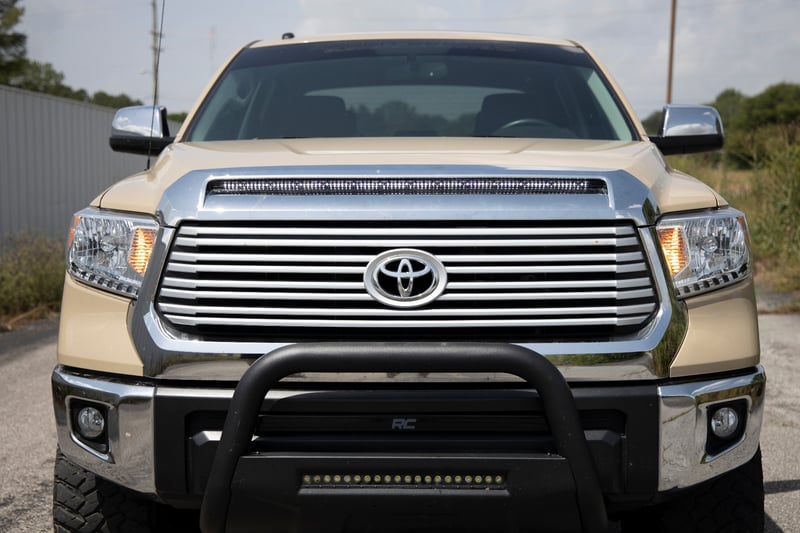 RC LED Light Kit | Hood Bulge | 40" White/Amber Strip | Toyota Tundra (14-21) (manufacturer page)