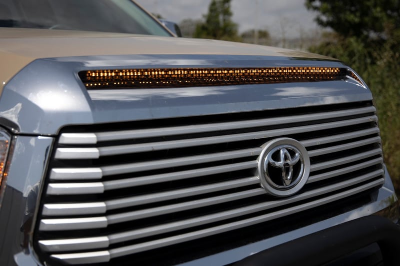 RC LED Light Kit | Hood Bulge | 40" White/Amber Strip | Toyota Tundra (14-21) (manufacturer page)