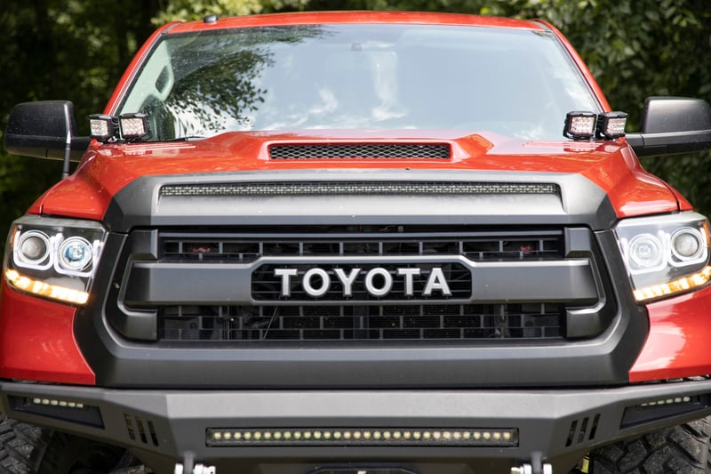 RC LED Light Kit | Ditch Mount | Dual 2" Black Pairs | Spot | Toyota Tundra (14-21) (manufacturer page)