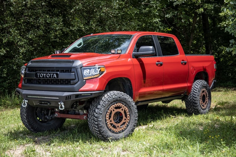 RC LED Light Kit | Ditch Mount | Dual 2" Black Pairs | White DRL | Toyota Tundra (14-21) (manufacturer page)