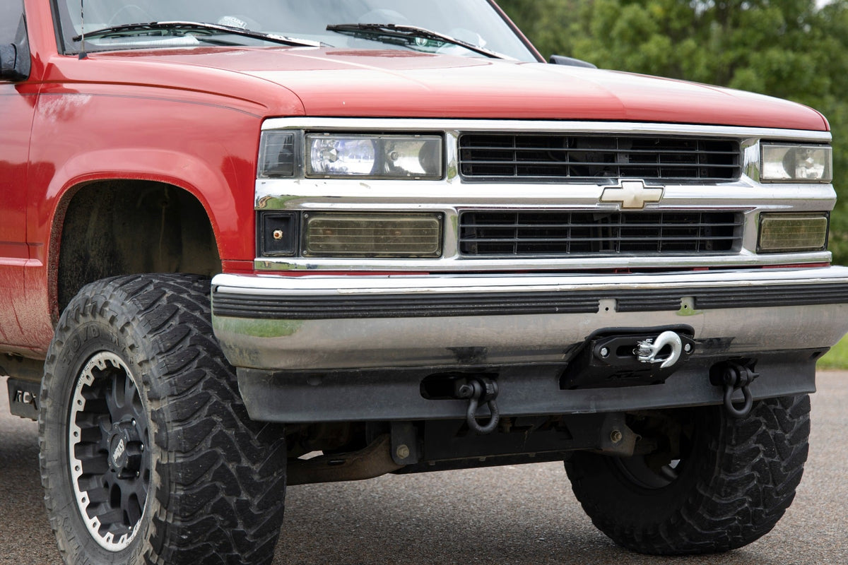 Tow Hook to Shackle Bracket | D-Ring Combo | Chevy/GMC 1500 Truck & SUV (88-99) - Winches & Acc (Image 3 of 6)