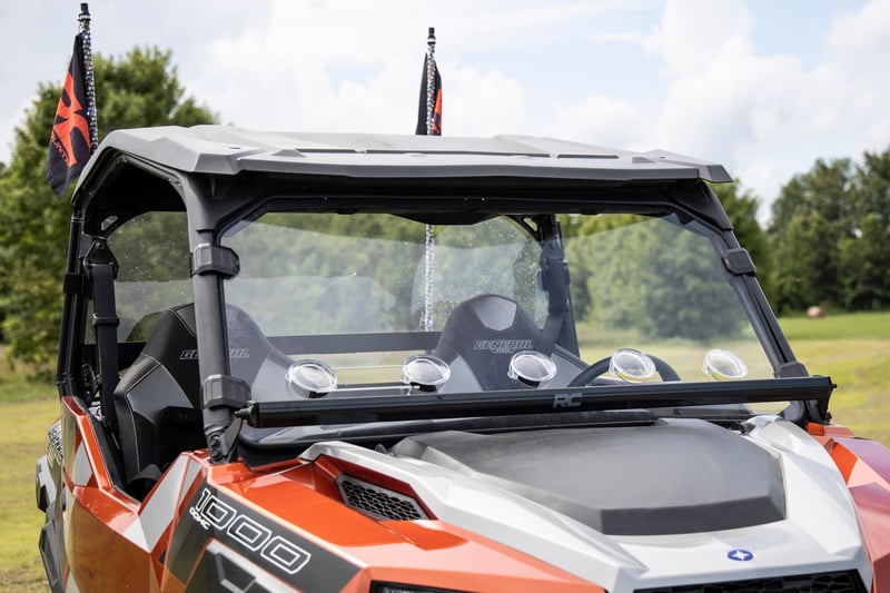 RC Vented Full Windshield | Scratch Resistant | Polaris General XP 4 1000 (manufacturer page)