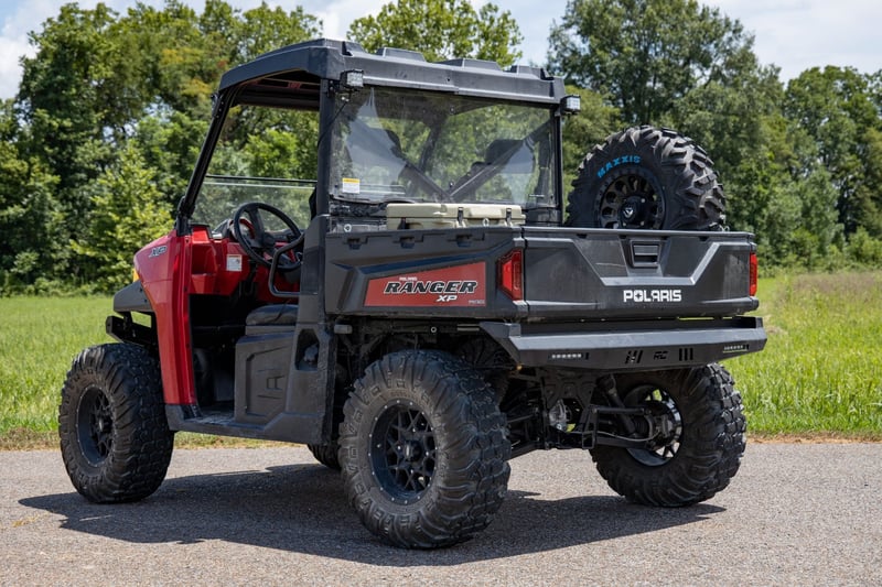 RC LED Light | RR Cage Mount | 2" Black Flood Pair | Polaris Ranger 1000/Ranger XP 900/1000 (manufacturer page)
