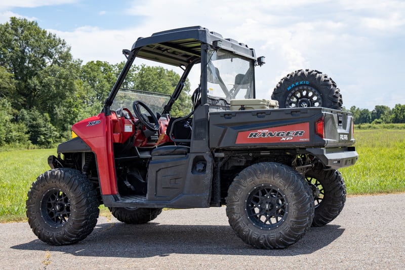RC LED Light | RR Cage Mount | 2" Black Flood Pair | Polaris Ranger 1000/Ranger XP 900/1000 (manufacturer page)