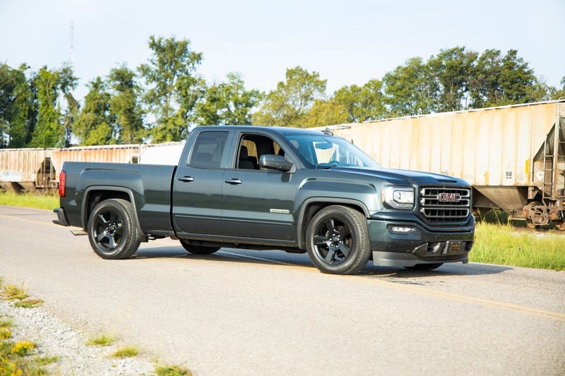 RC 2 Inch Lowering Kit | 4 Inch Rear Lowering | Alum/Stamped Knuckle | Chevy/GMC 1500 (14-18) (manufacturer page)