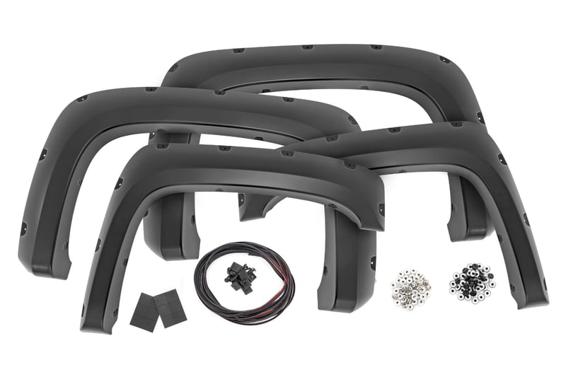RC Pocket Fender Flares | GBA Black | Chevy Silverado 1500/2500HD/3500HD (07-14) (manufacturer page)