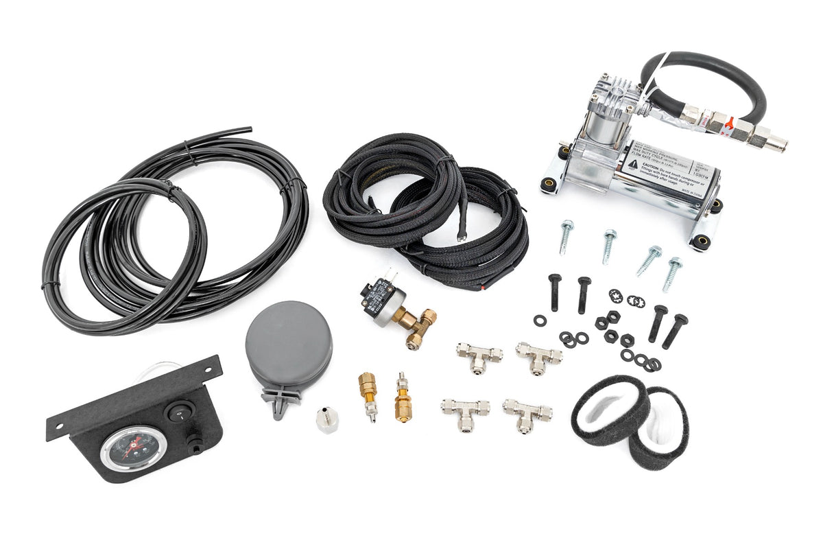 Onboard Air Bag Compressor Kit w/Gauge - Air Spring Kits (Image 1 of 6)