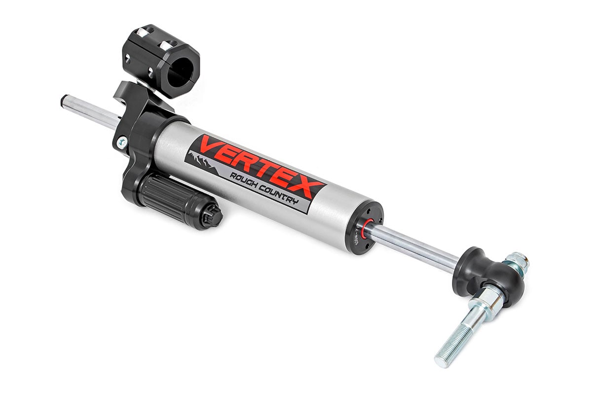 Vertex Steering Stabilizer | Pass-Through | Jeep Wrangler JK/Wrangler Unlimited (07-18) - Vertex Shocks (Image 1 of 4)