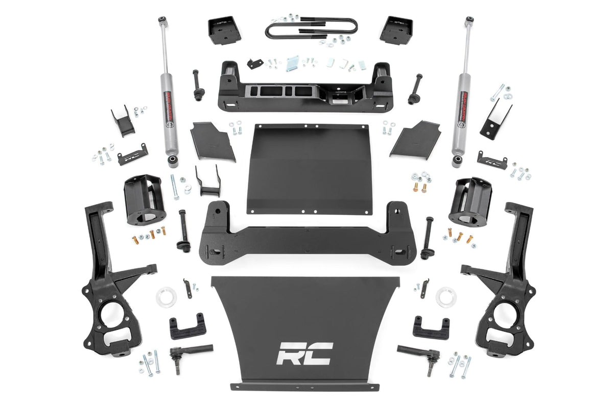 6 Inch Lift Kit | Mono Leaf Rear | Chevy Silverado 1500 4WD (2022-2024) - Susp Lift Kits 4wd (Image 1 of 6)