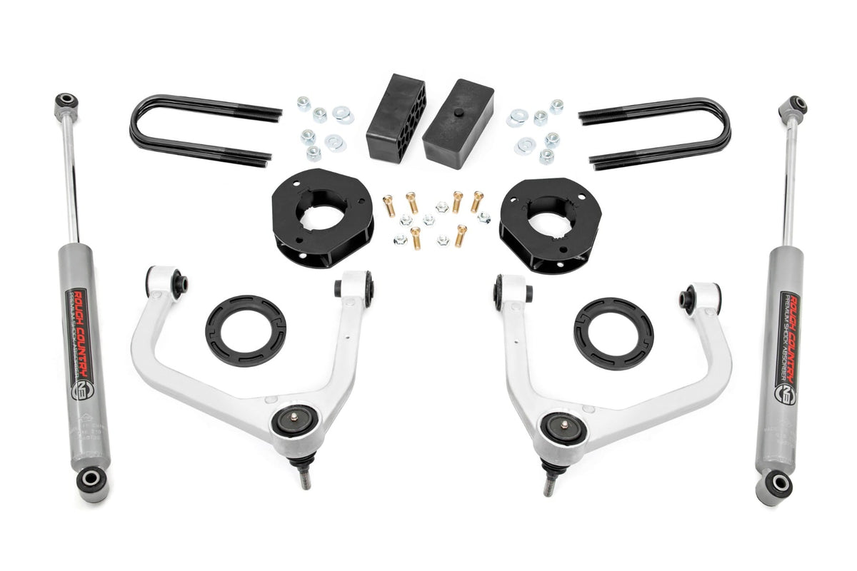 3.5 Inch Lift Kit | Mono Leaf Rear | GMC Sierra 1500 2WD/4WD (2019-2024) - Susp Lift Kits 4wd (Image 1 of 6)