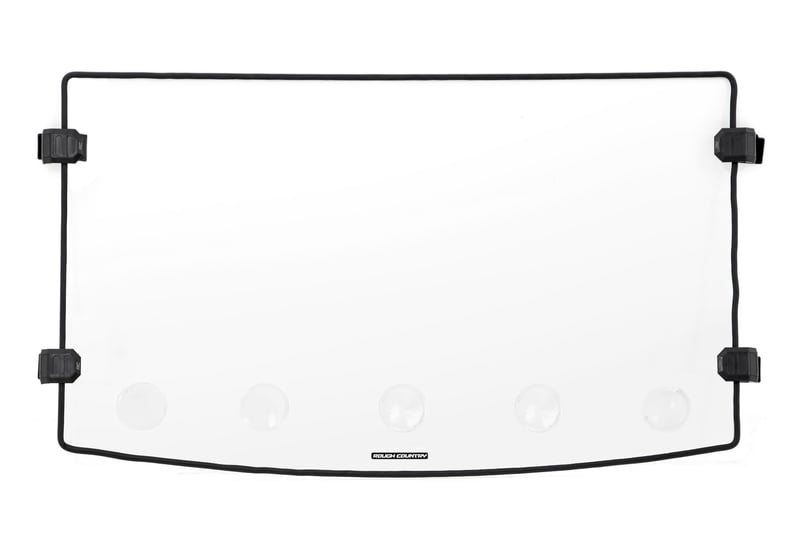 RC Vented Full Windshield | Scratch Resistant | Polaris Ranger 1000/Ranger XP 900/1000 (manufacturer page)