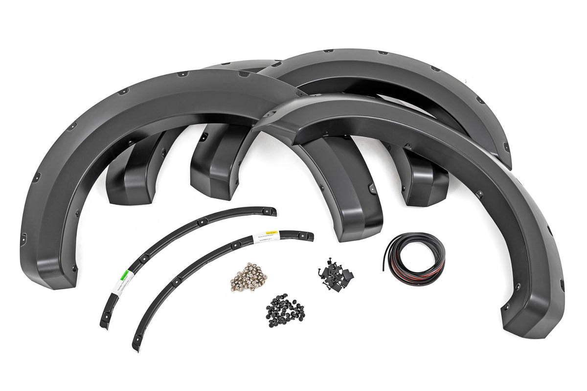 Pocket Fender Flares | JS Iconic Silver | Ford F-250/F-350 Super Duty (17-22) - Fender Flares (Image 1 of 5)