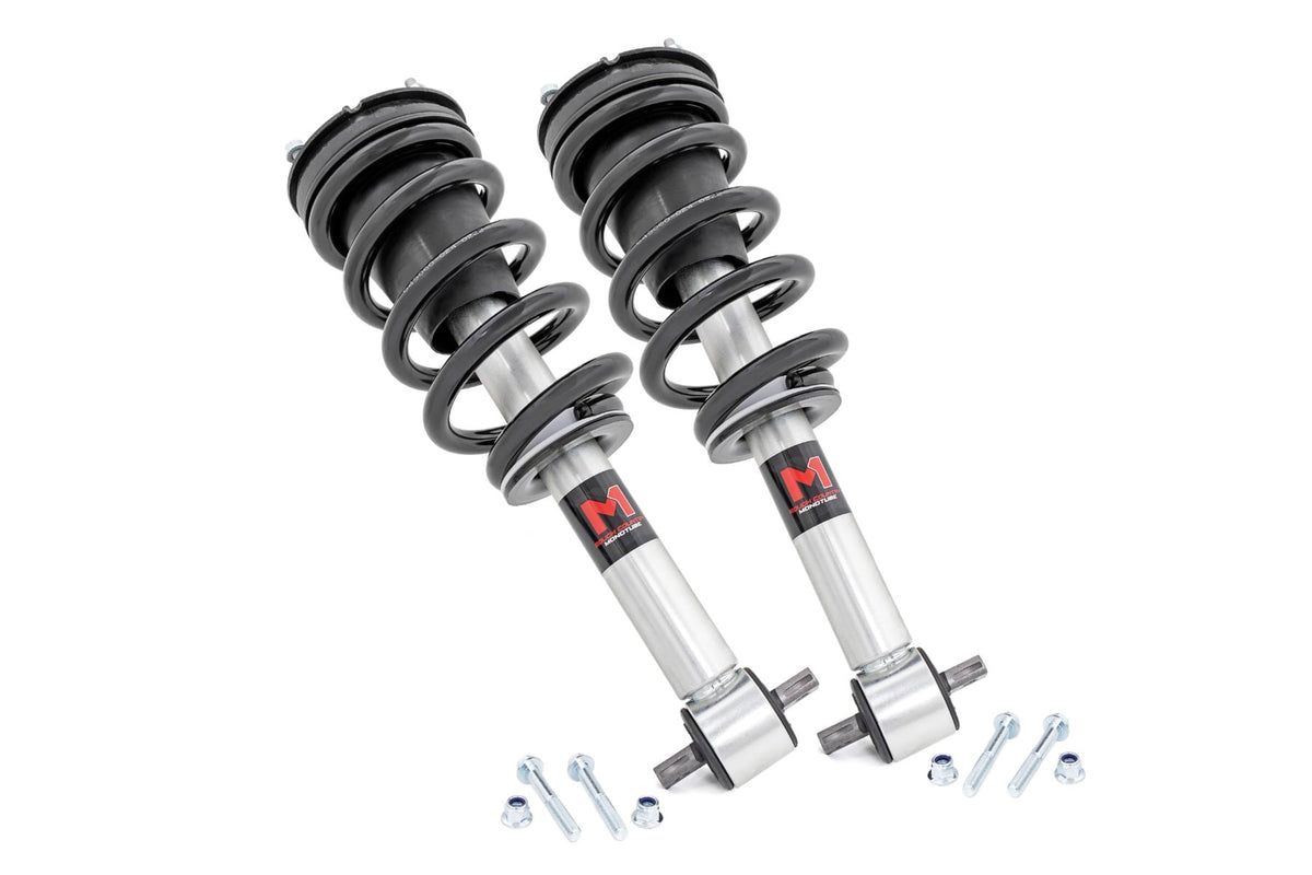 Rough Country 502066 M1 Loaded Strut Pair | 3.5in | Chevy/GMC Sierra 1500 (19-26)/Silverado 1500 (19-26) - Image 1