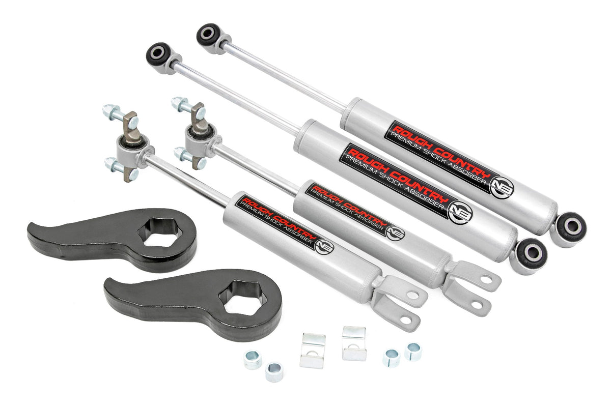 Rough Country 959331 1.5-2 Inch Leveling Kit | N3 | Chevy/GMC 2500HD/3500HD (11-19) - Image 1