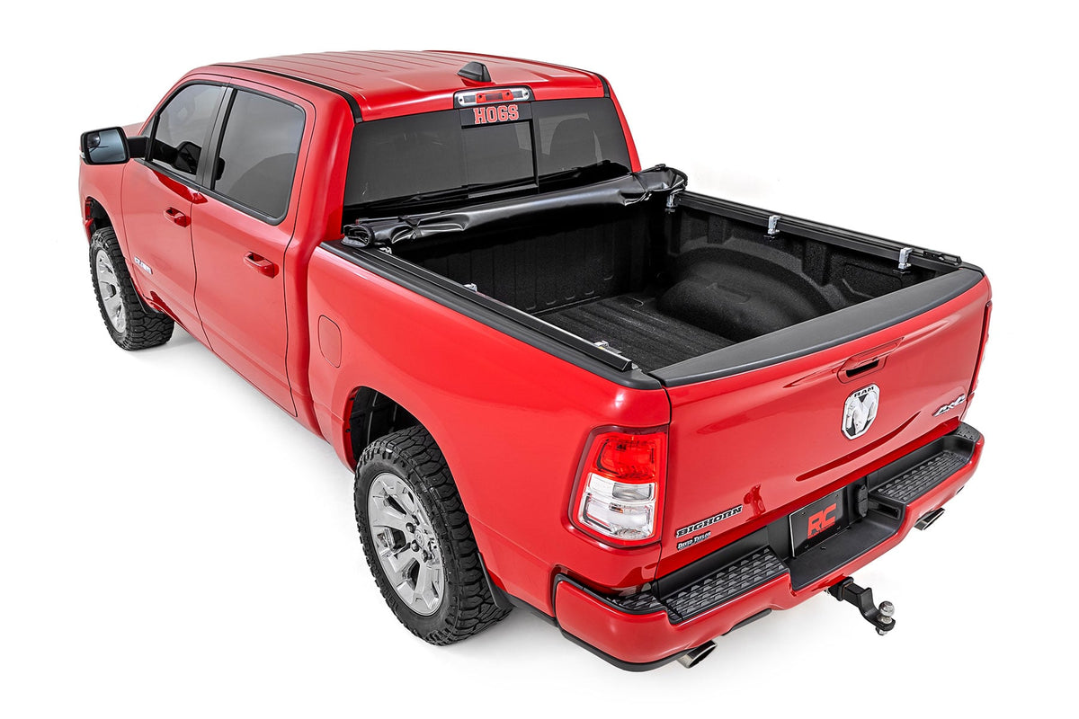 Soft Roll Up Bed Cover | 5'7" Bed | No Rambox | Ram 1500 (19-26)/1500 TRX (21-24) - Bed Covers (Image 4 of 6)