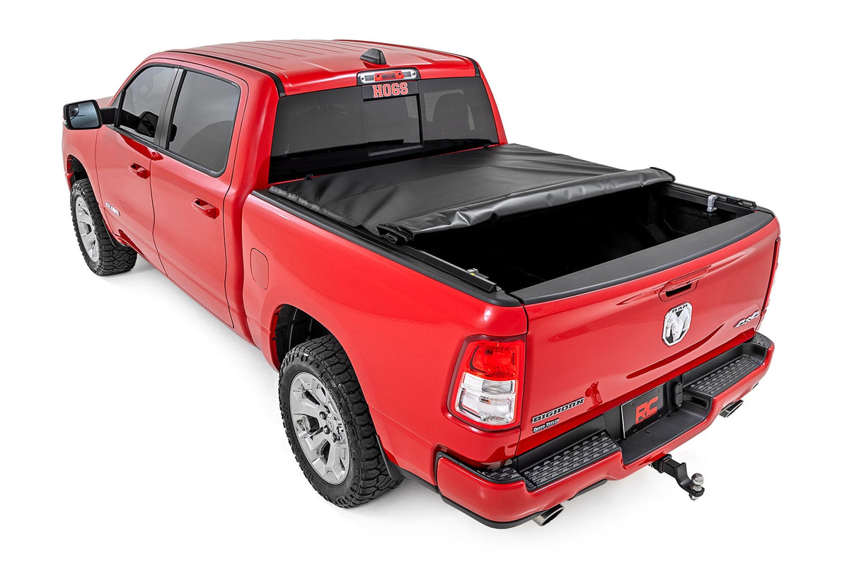 Soft Roll Up Bed Cover | 5'7" Bed | No Rambox | Ram 1500 (19-26)/1500 TRX (21-24) - Bed Covers (Image 3 of 6)