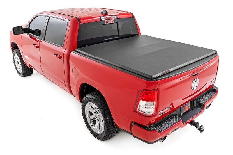 RC Soft Tri-Fold Bed Cover | 6'4" Bed | Ram 1500 (19-26)/1500 TRX (21-24) (manufacturer page)