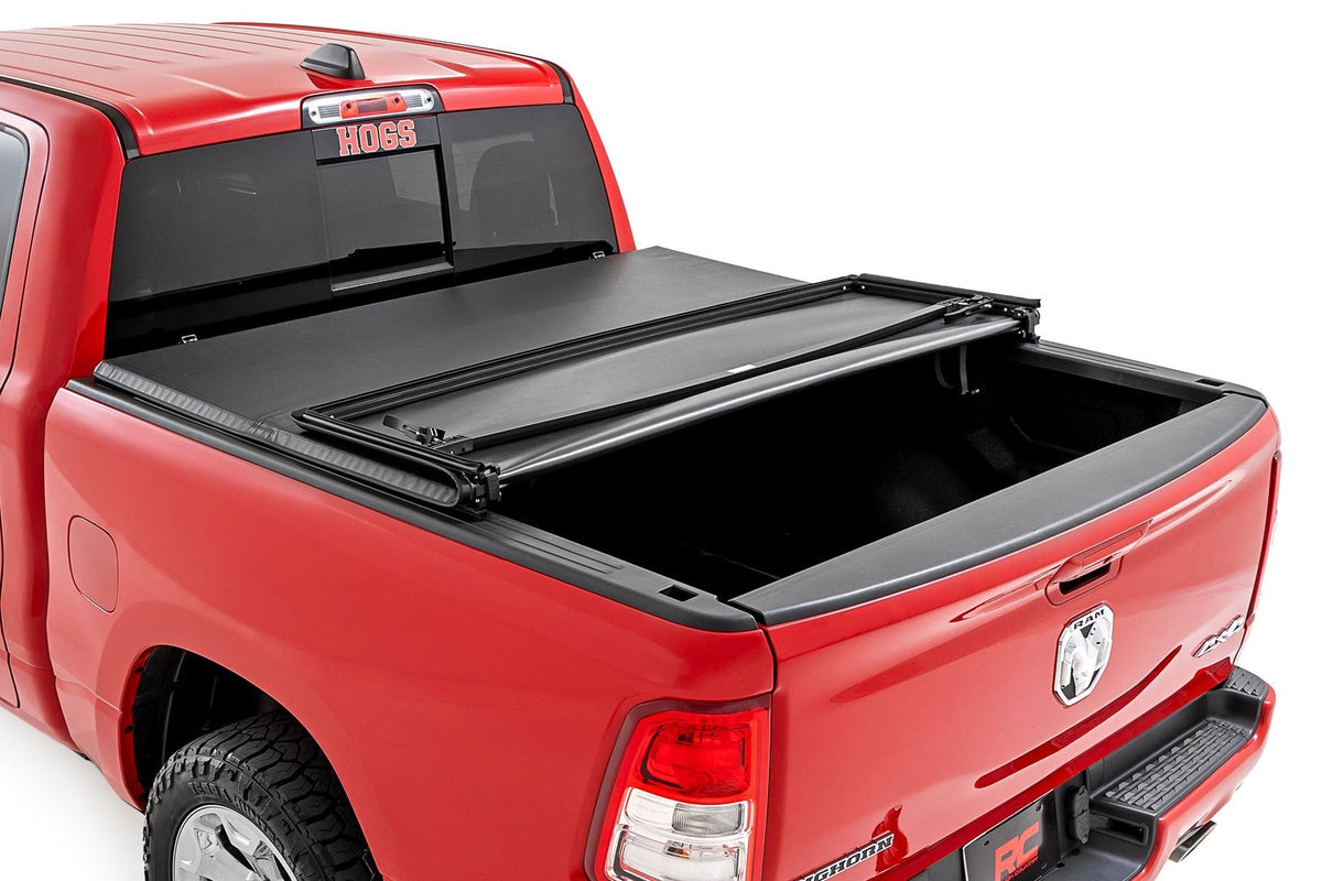 Soft Tri-Fold Bed Cover | 6'4" Bed | Ram 1500 (19-26)/1500 TRX (21-24) - Bed Covers (Image 5 of 6)
