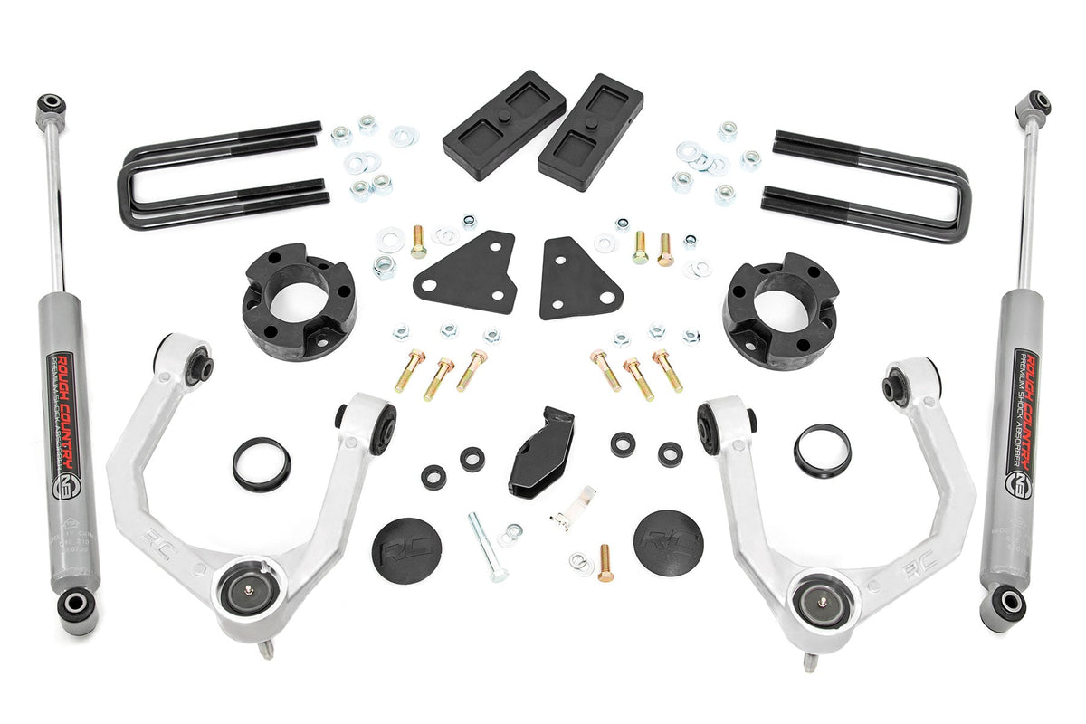 3.5 Inch Lift Kit | N3 | Cast Steel Knuckles | Ford Ranger 4WD (2019-2023) - Susp Lift Kits 4wd (Image 1 of 6)