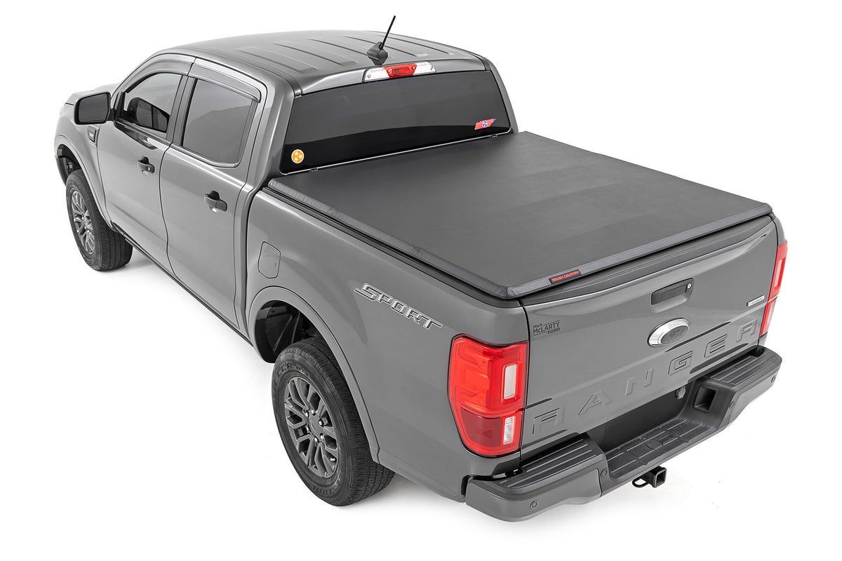 Soft Tri-Fold Bed Cover | 5' Bed | Ford Ranger 2WD/4WD (2019-2023) - Bed Covers (Image 2 of 6)