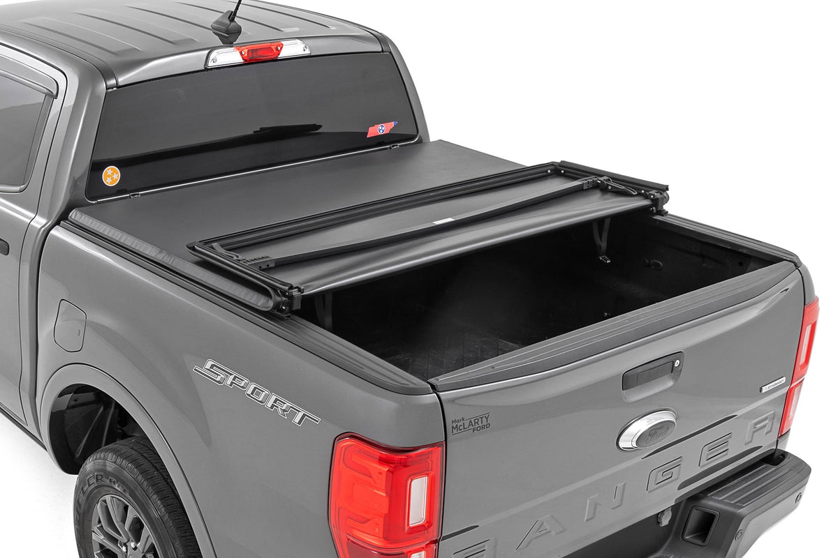 Soft Tri-Fold Bed Cover | 5' Bed | Ford Ranger 2WD/4WD (2019-2023) - Bed Covers (Image 1 of 6)