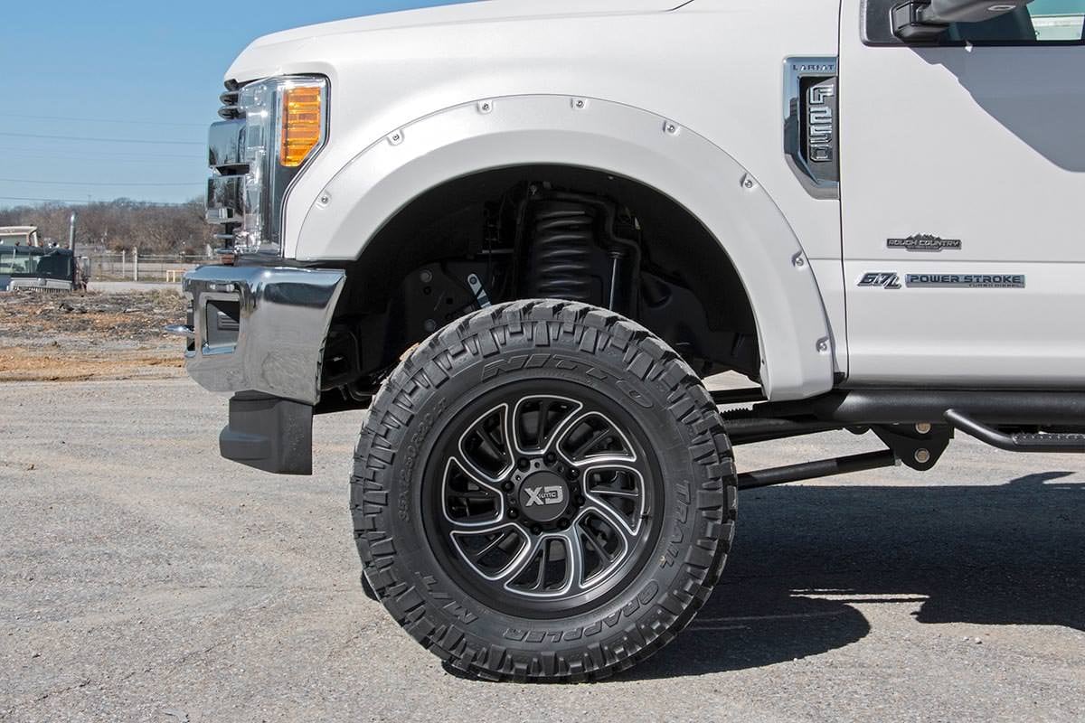 Pocket Fender Flares | JS Iconic Silver | Ford F-250/F-350 Super Duty (17-22) - Fender Flares (Image 4 of 5)