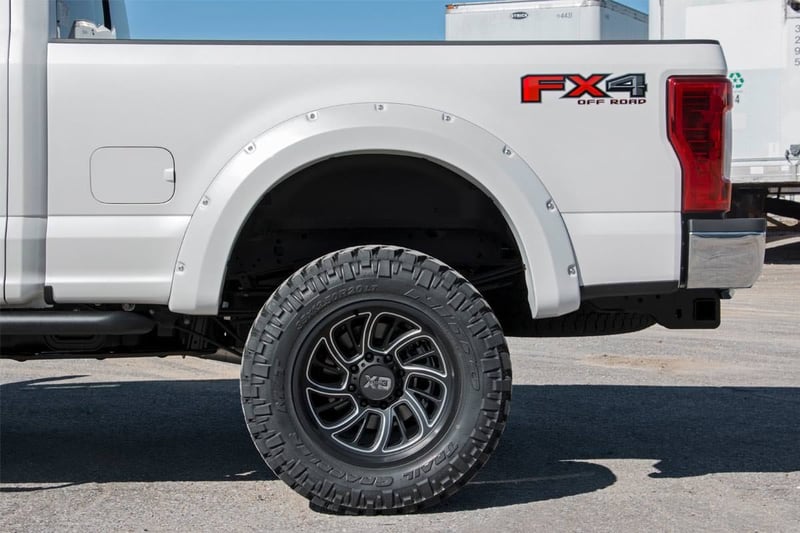 RC Pocket Fender Flares | JS Iconic Silver | Ford F-250/F-350 Super Duty (17-22) (manufacturer page)