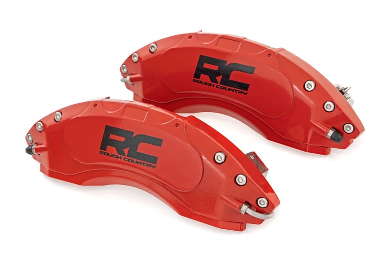 RC Caliper Covers | Front and Rear | Red | Ram 1500 2WD/4WD (2019-2026) (manufacturer page)