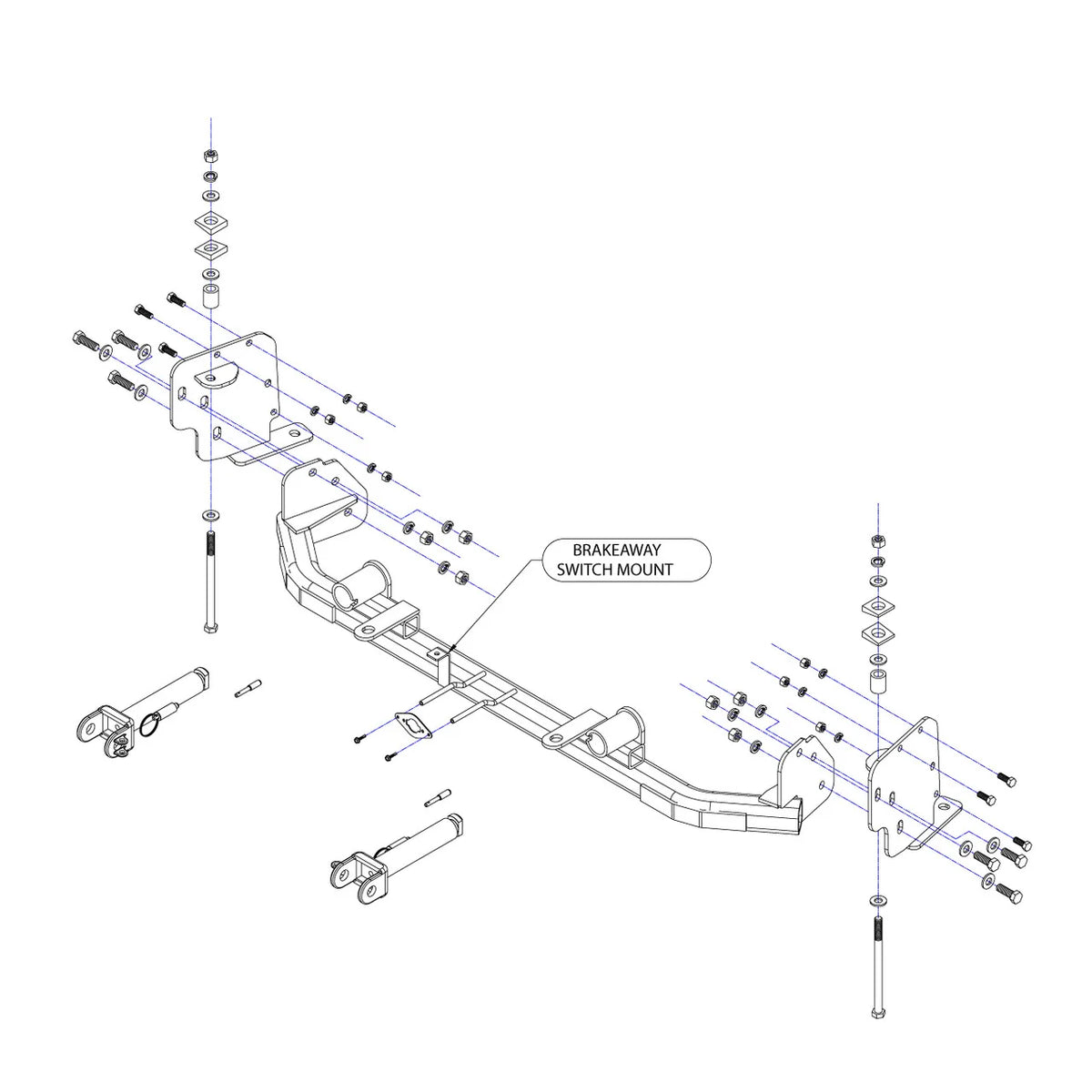 Roadmaster 523193-5 Direct-Connect Baseplate Kit (2018-2024 Chevrolet Equinox) - View 2
