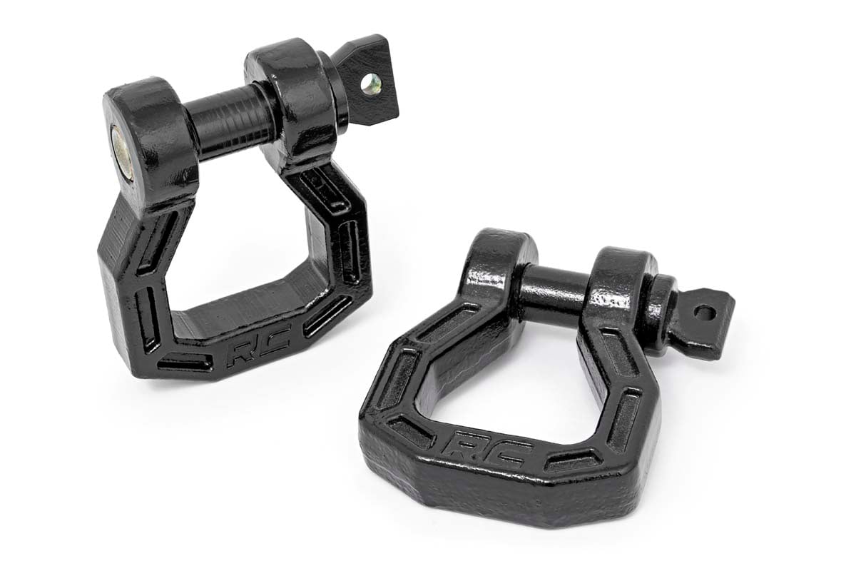Rough Country RS118 D-Ring | Forged | Pair | Black - Image 1