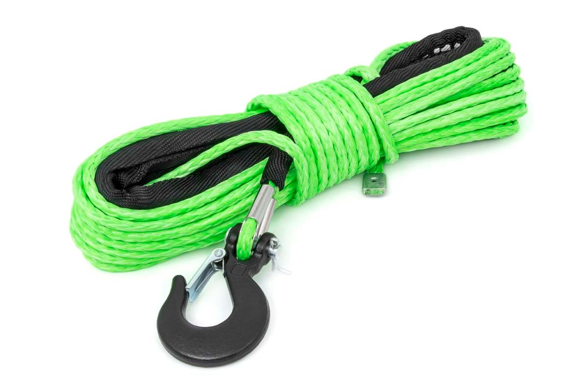 Synthetic Rope | 1/4 Inch  | 50 Ft | Lime Green - Winches & Acc (Image 2 of 2)