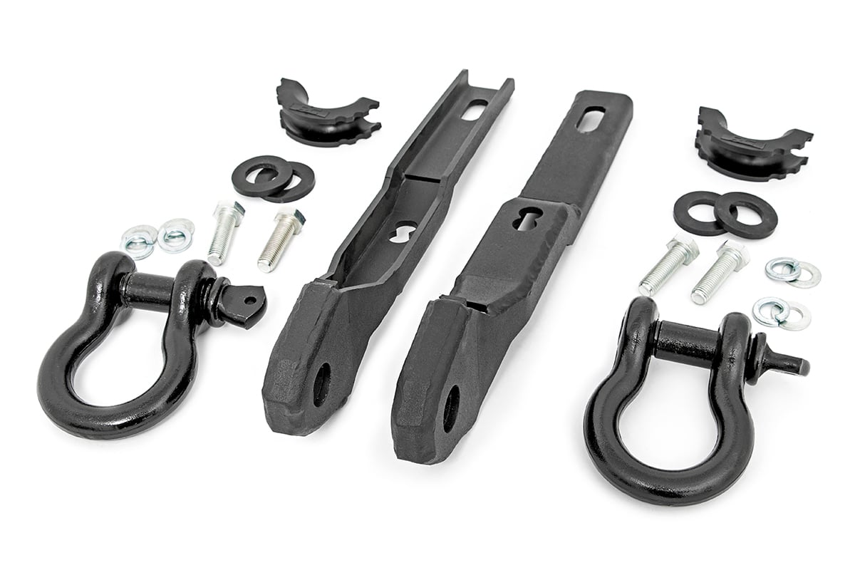 Tow Hook Brackets | D-Ring Combo | Nissan Titan 2WD/4WD (2017-2024) - Winches & Acc (Image 1 of 4)