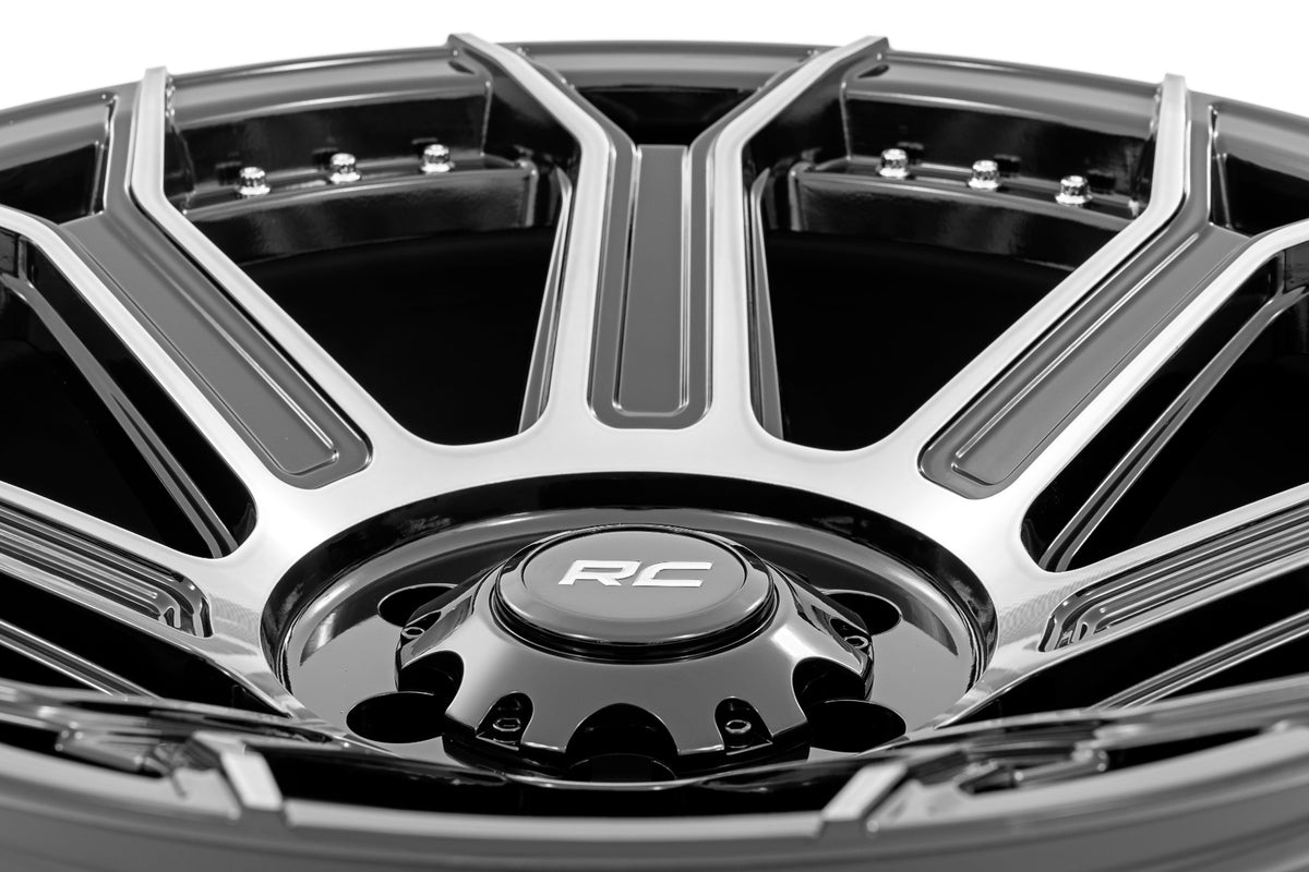 Rough Country 89 Series Wheel | One-Piece | Black Machined Gunmetal | 20x9 | 6x5.5 | +18mm - RC Wheels (Image 5 of 6)
