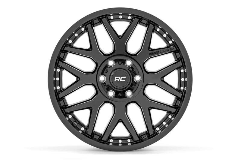 RC 95 Series Wheel | Machined One-Piece | Gloss Black | 20x10 | 6x5.5 | -25mm (manufacturer page)