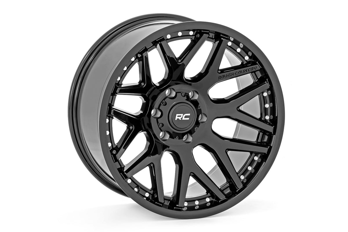 RC 95 Series Wheel | One-Piece | Gloss Black | 20x10 | 8x6.5 | -19mm (manufacturer page)