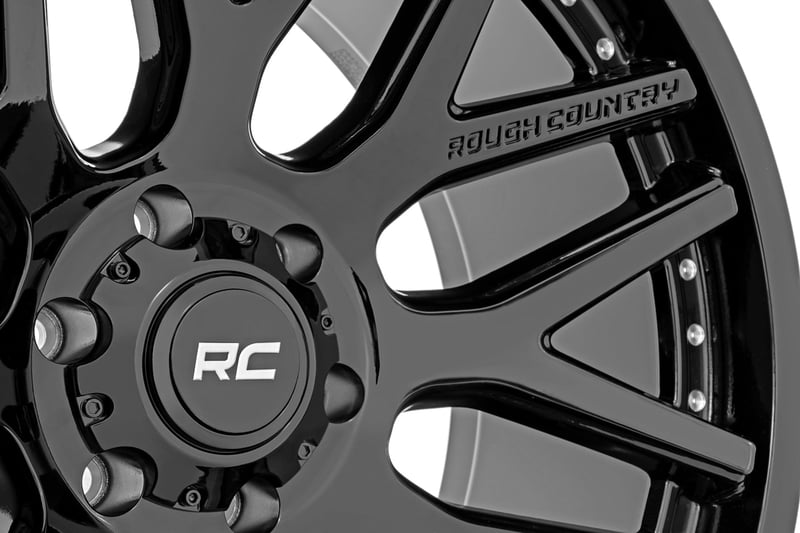 RC 95 Series Wheel | One-Piece | Gloss Black Machined | 20x10 | 8x6.5 | -19mm (manufacturer page)