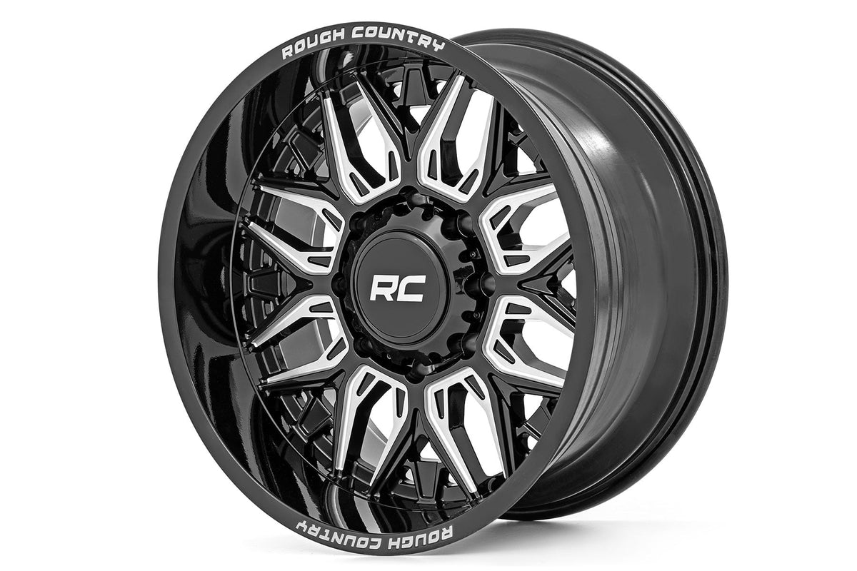 Rough Country 86 Series Wheel | One-Piece | Gloss Black | 20x10 | 8x180 | -19mm - RC Wheels (Image 1 of 6)