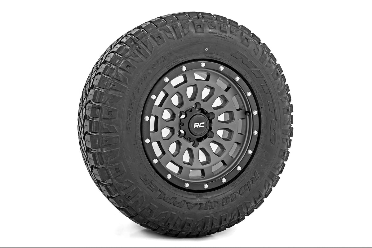 Rough Country 87 Series Wheel | Simulated Beadlock | Gray/Black | 17x8.5 | 6x5.5 | +0mm - RC Wheels (Image 6 of 6)