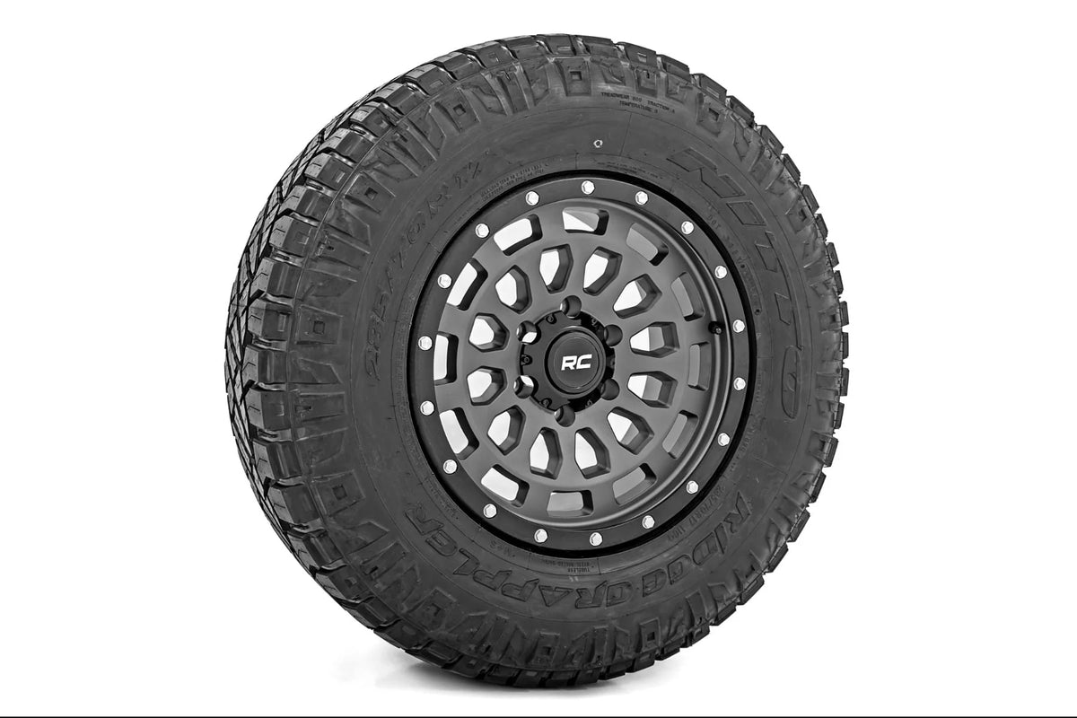 Rough Country 87 Series Wheel | Simulated Beadlock | Gray/Black | 17x8.5 | 6x5.5 | +0mm - RC Wheels (Image 6 of 6)