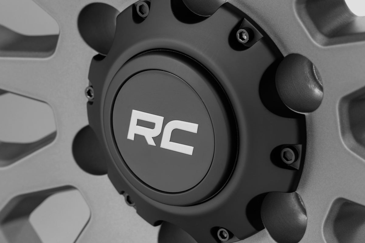 Rough Country 87 Series Wheel | Simulated Beadlock | Gray/Black | 17x8.5 | 6x5.5 | +0mm - RC Wheels (Image 5 of 6)