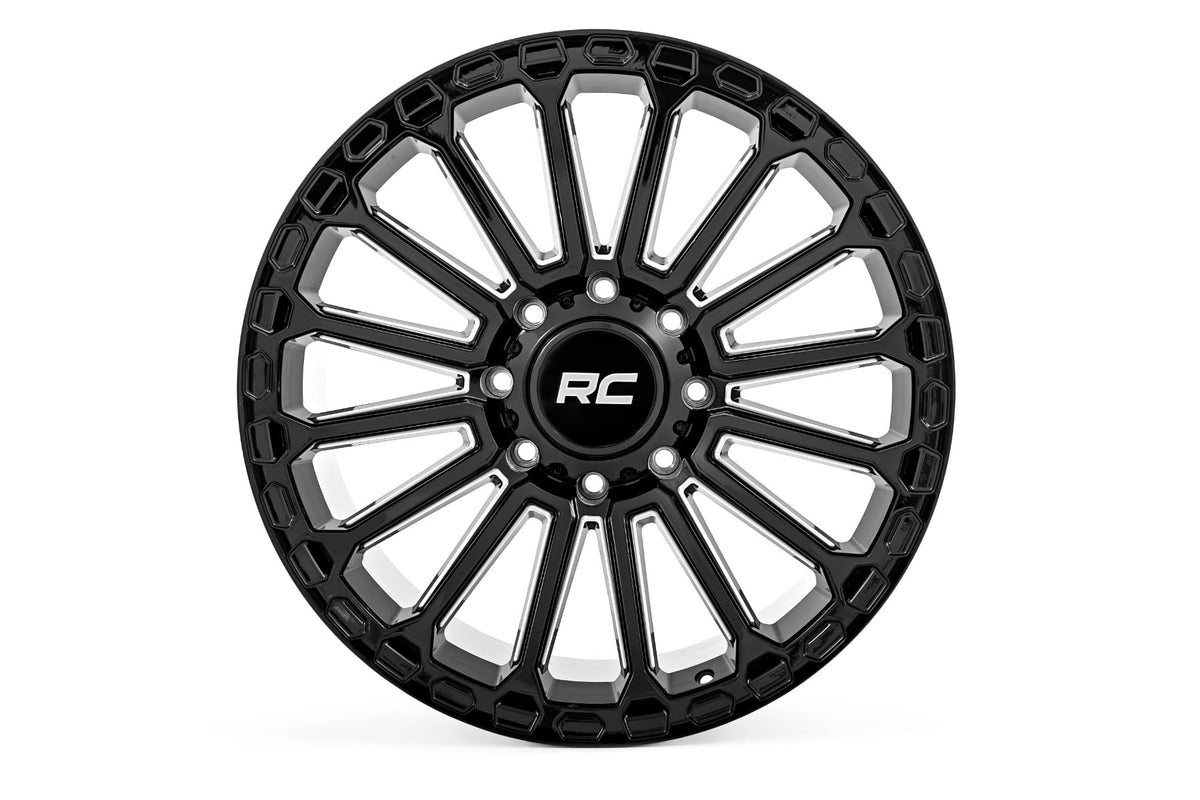 Rough Country 97 Series Wheel | One-Piece | Gloss Black | 20x10 | 8x170 | -19mm - RC Wheels (Image 2 of 6)