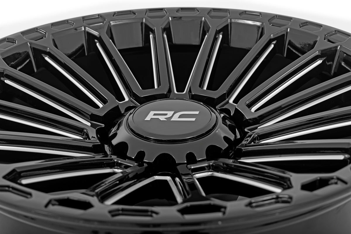 Rough Country 97 Series Wheel | One-Piece | Gloss Black | 17x9 | 6x5.5 | -12mm - RC Wheels (Image 5 of 6)