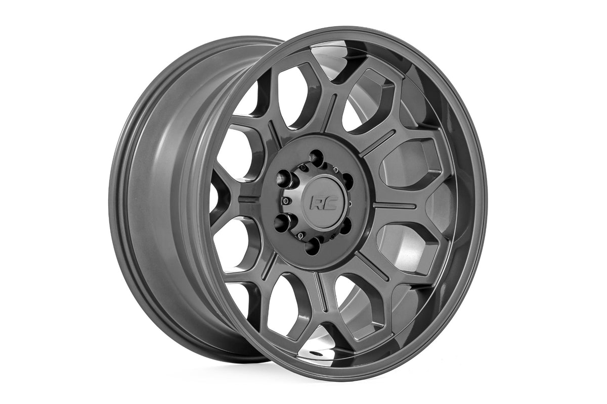 Rough Country 77201212G 77 Series Wheel | One-Piece | Gunmetal Gray | 20x9 | 6x5.5 | -12mm - Image 3